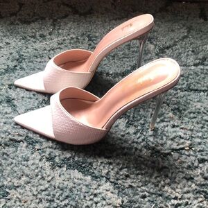 Chic White Stiletto Heels